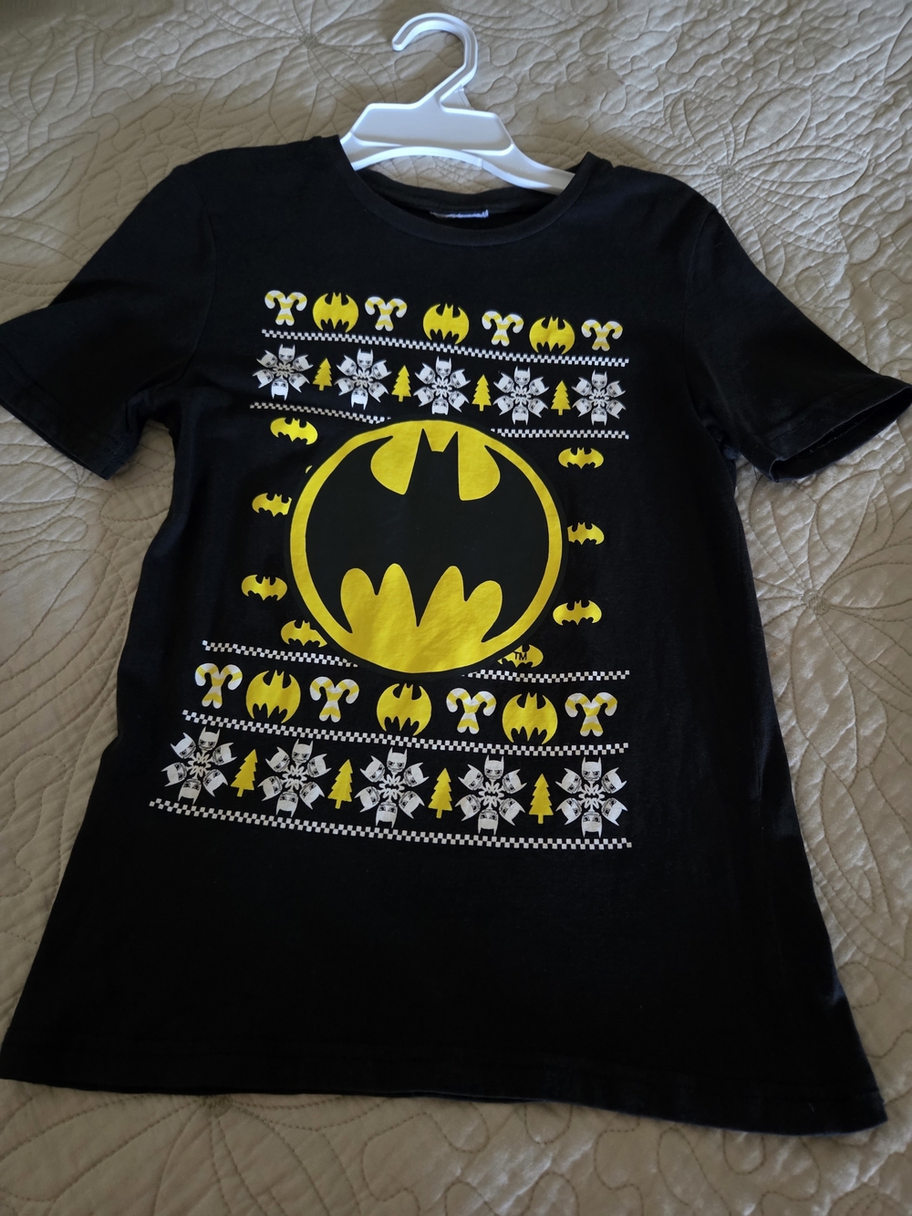 Batman Logo Black & Yellow Kids Tee
